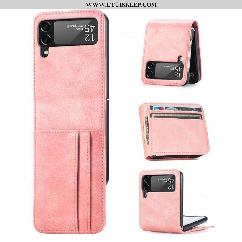 Etui do Samsung Galaxy Z Flip 3 5G Portfel Etui Folio Stylowy Skórzany Portfel